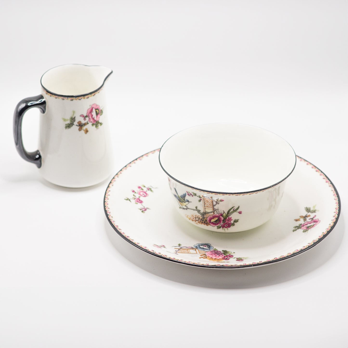 Servizio da tè antico inglese completo da 6 di porcellana "bone china"